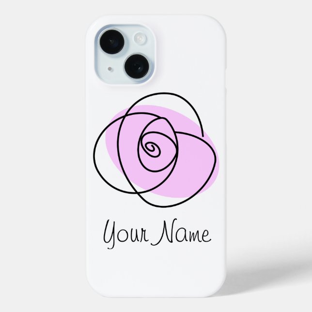 Coque Case-Mate iPhone Rose Lilac 'Nom' coque iphone (Verso)