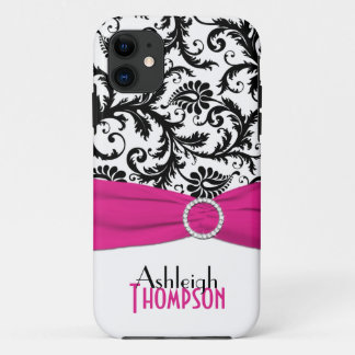 Coque Case-Mate iPhone Rose, Noir, Blanc Floral Damask iPhone 5 Coque