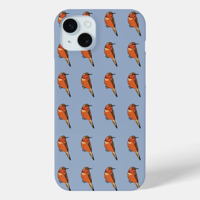 Coque Case-Mate iPhone Roux Hummingbird iPhone 15 Plus Coque (Verso)