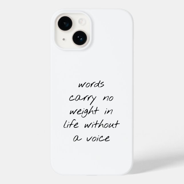 Coque Case-Mate iPhone Sans coque iphone vocal (Verso)