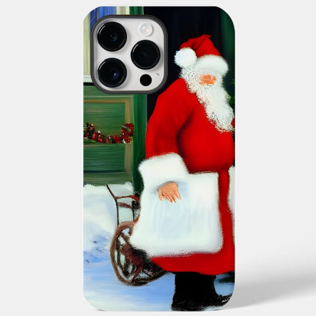Coque Case-Mate iPhone Santa Claus Artwork iPhone 14 Pro Max Coque (Verso)