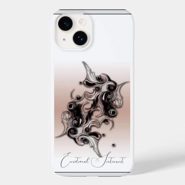 Coque Case-Mate iPhone "Sentiment émotionnel", Coque Apple iPhone 14 (Verso)