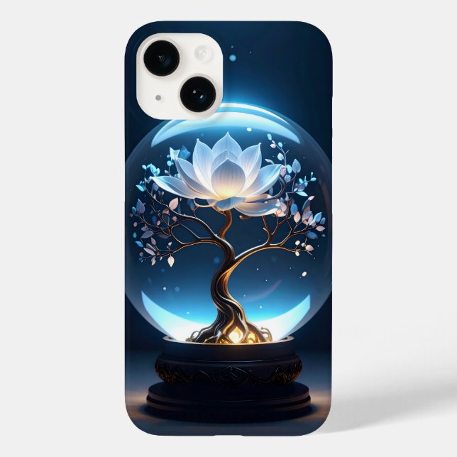 Coque Case-Mate iPhone Serene Lotus Globe Art coque iphone (Verso)