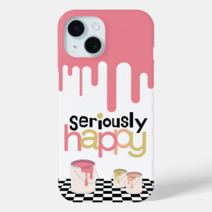 Coque Case-Mate iPhone Sérieusement heureux iPhone 15 Coque