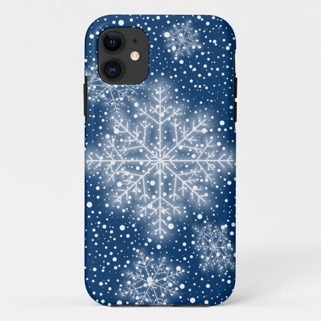 Coque Case-Mate iPhone Snowflakes iPhone 11 Coque (Dos)