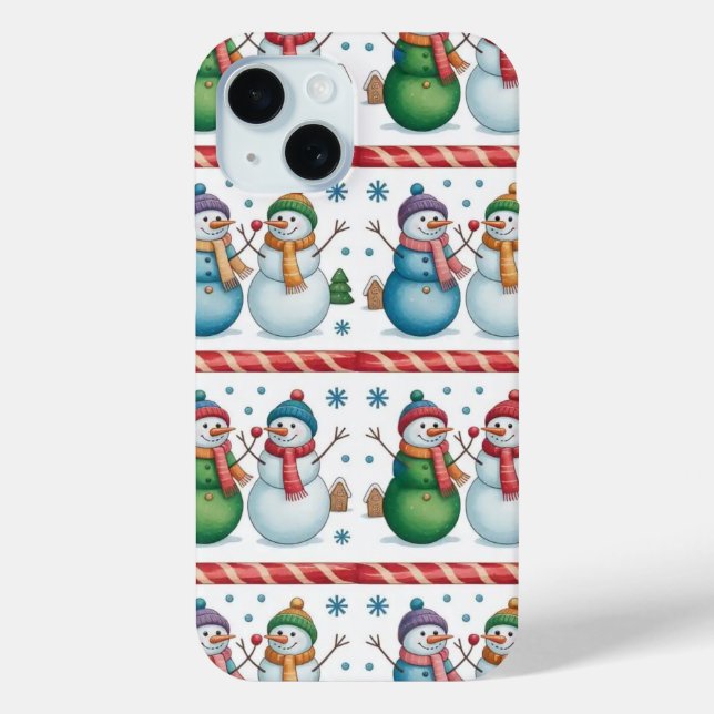 Coque Case-Mate iPhone Snowman Snowflake Noël iPhone / coque ipad (Verso)
