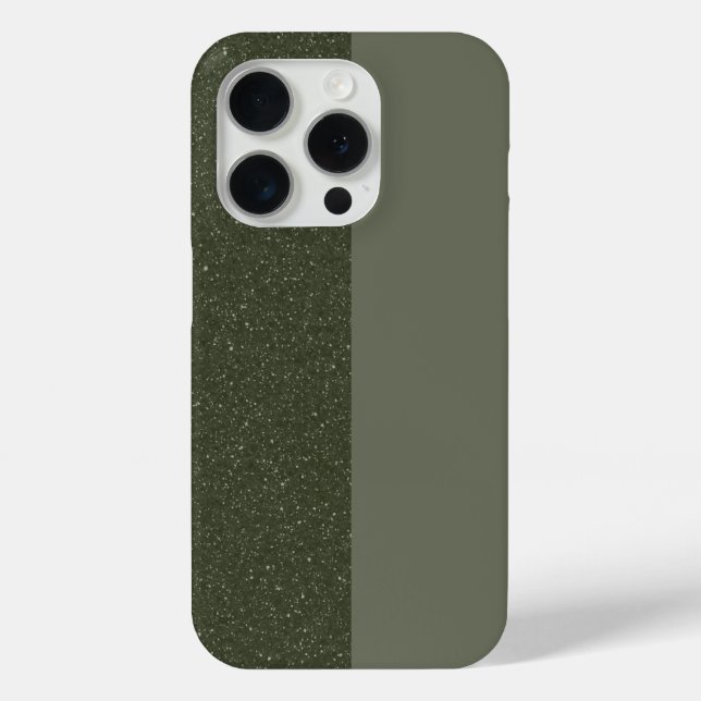 Coque Case-Mate iPhone Split Moss Green iPhone 15 Pro Coque - Personnalis (Verso)
