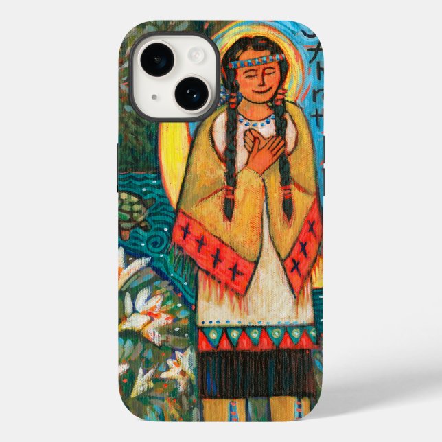 Coque Case-Mate iPhone St. Kateri Tekakwitha iPhone 14 coque (Verso)