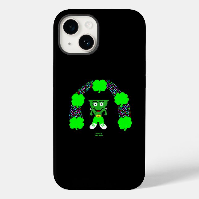 Coque Case-Mate iPhone St. Patrick's FrankenCheese Apple iPhone 14 Coque (Verso)