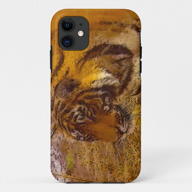 Coque Case-Mate iPhone Stalking Tiger Wildlife Fine Art iPhone 5 Coque (Dos)