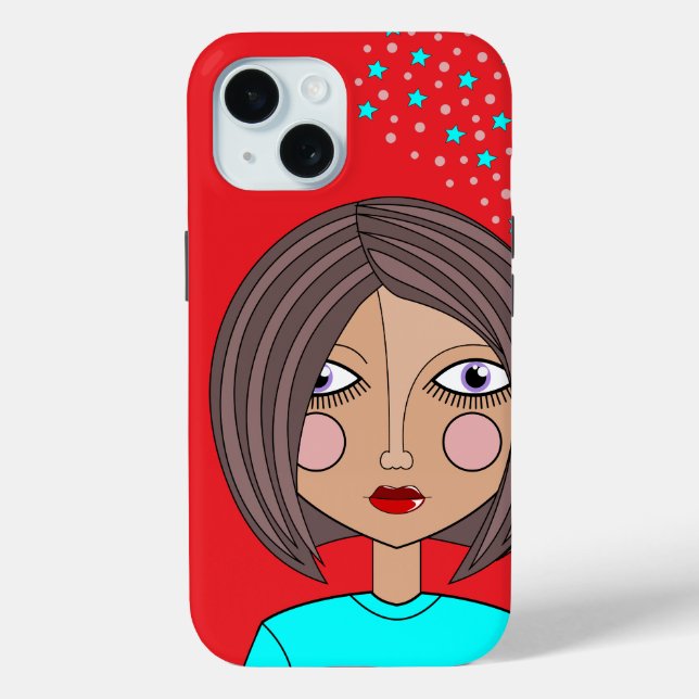Coque Case-Mate iPhone Style Abstrait Art Face iPhone / coque ipad (Verso)