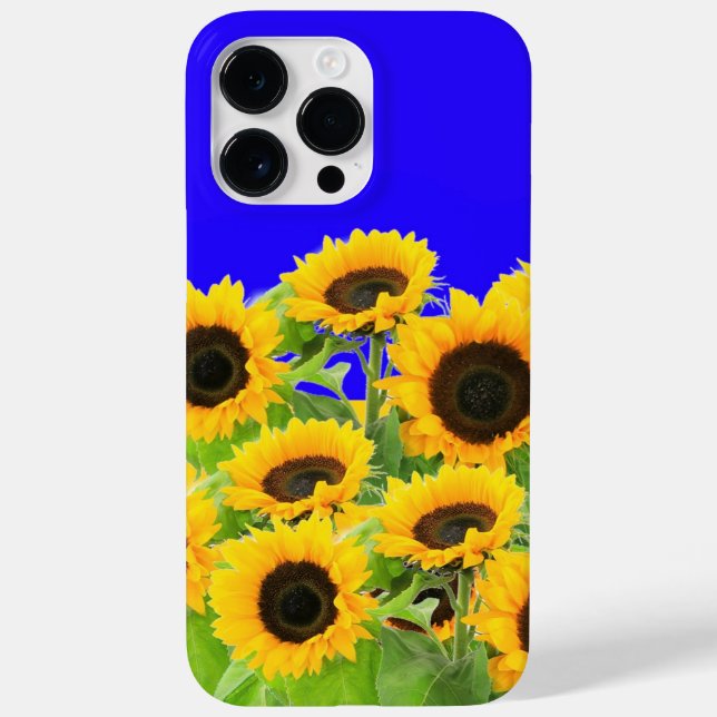 Coque Case-Mate iPhone Sunflowers On Blue Sky coque iphone (Verso)