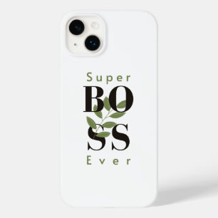 Coque Case-Mate iPhone Super Boss Ever Minimal blanc iPhone / coque ipad