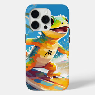 Coque Case-Mate iPhone Surf Gecko Riding Les Vagues