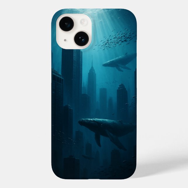 Coque Case-Mate iPhone Surreal Underwater City coque iphone (Verso)