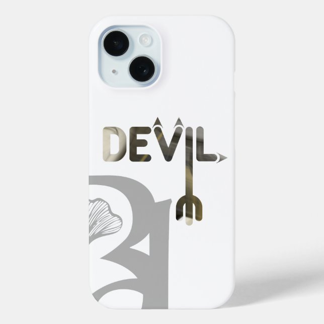 Coque Case-Mate iPhone Tendance coque iphone de DEVIL Abstrait noir blanc (Verso)