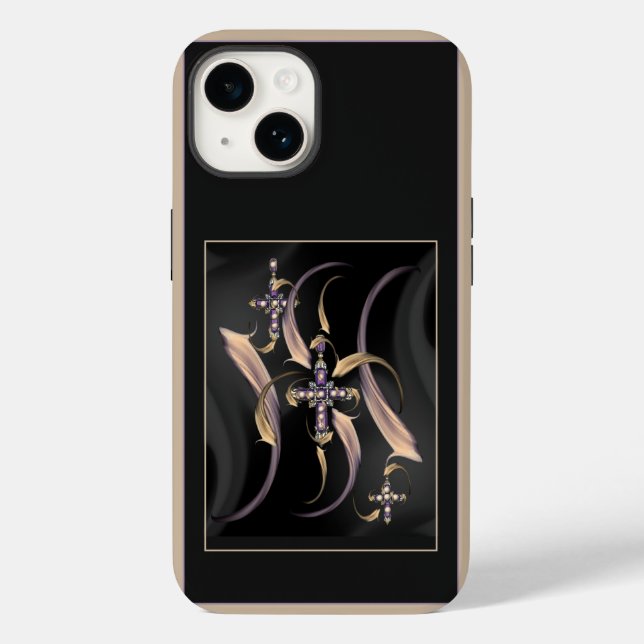 Coque Case-Mate iPhone 'The Angelic Cross", Coque Apple iPhone 14 (Verso)