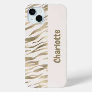 Coque Case-Mate iPhone Tiger personnalisé coque iphone or