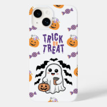 Trick de fantôme mignon ou traiter coque iphone Ha
