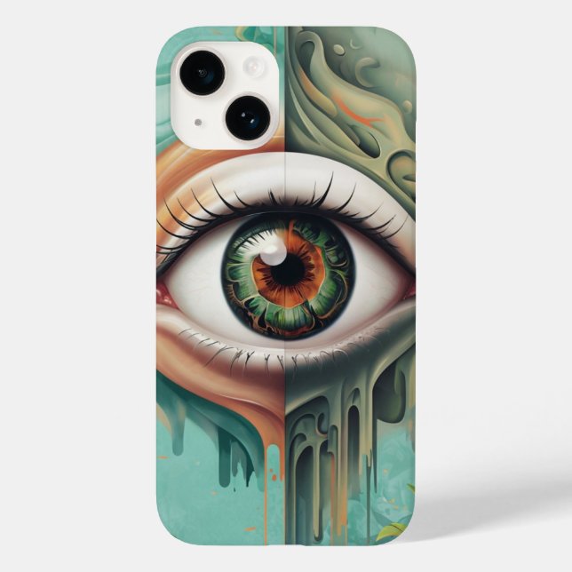 Coque Case-Mate iPhone Tropical Human Eye iPhone 14 Coque (Verso)