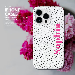 Coque Case-Mate iPhone Typographie coque iphone rose avec nom