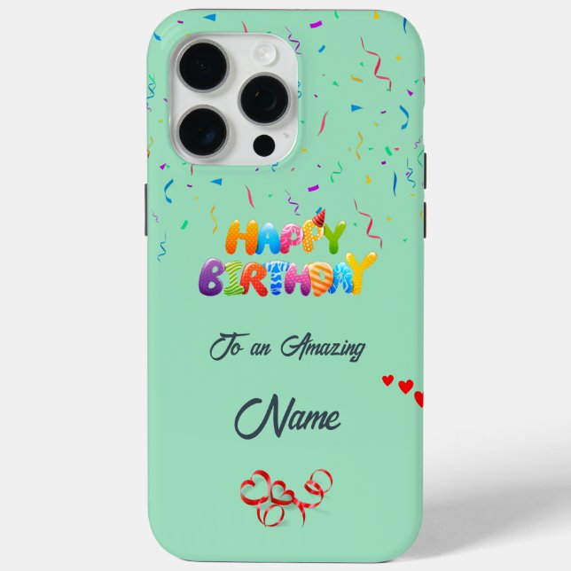 Coque Case-Mate iPhone Unique Anniversaire iPhone 15 Pro Max Coque (Verso)