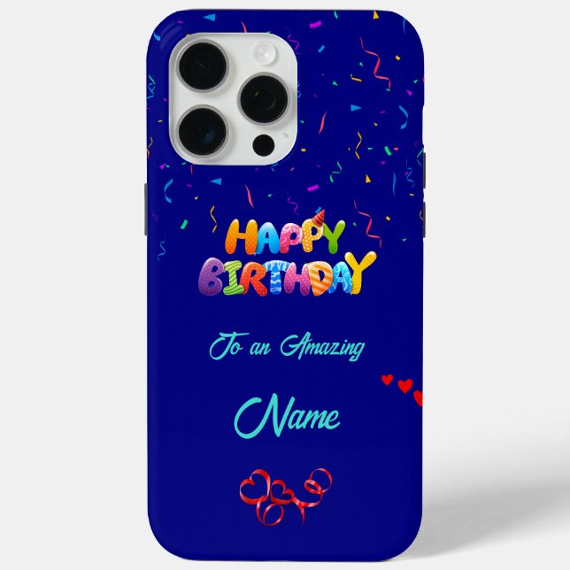 Coque Case-Mate iPhone Unique Anniversaire iPhone 15 Pro Max Coque (Verso)