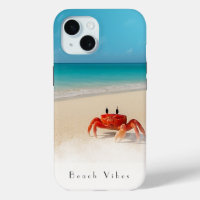 Vibes de plage - iPhone 15 Coque 1 Crabe