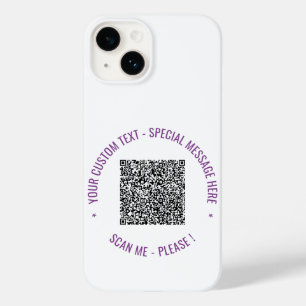 Coque Case-Mate iPhone Votre code QR et votre coque iphone de couleurs pe