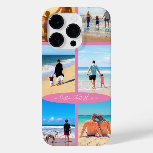 Coque Case-Mate iPhone Votre coque iphone Collage Photo avec texte person (Verso)