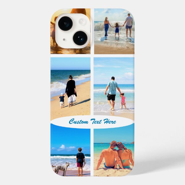 Coque Case-Mate iPhone Votre coque iphone Collage Photo avec texte person (Verso)