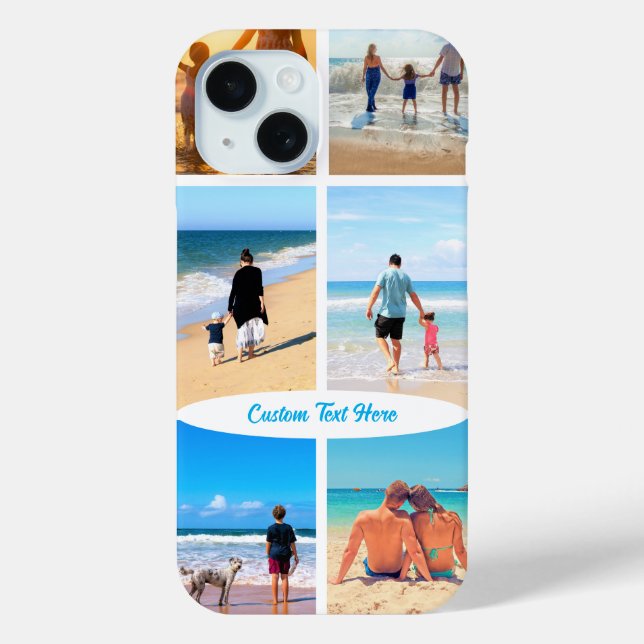 Coque Case-Mate iPhone Votre coque iphone Collage Photo avec texte person (Verso)