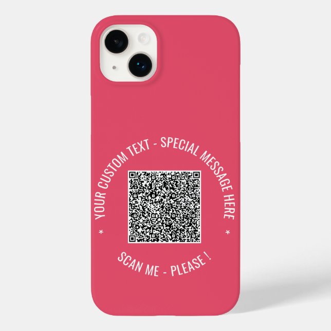 Coque Case-Mate iPhone Votre coque iphone de texte personnalisé de code Q (Verso)