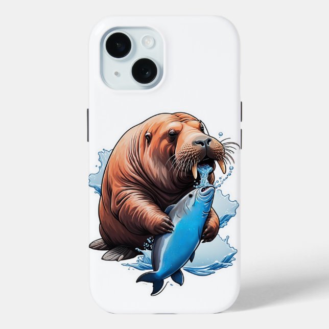 Coque Case-Mate iPhone Walrus Pêche Dans Le coque iphone De Mer (Verso)