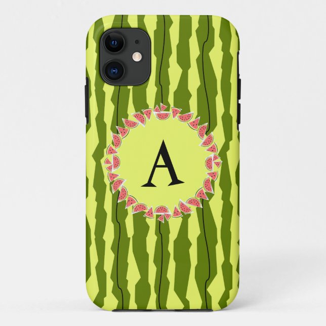 Coque Case-Mate iPhone Watermelon Stripe 'Monogram' iPhone 5 coque (Dos)