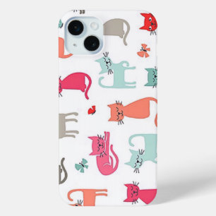 Coque Case-Mate iPhone Whimsical Colorful Cat coque iphone
