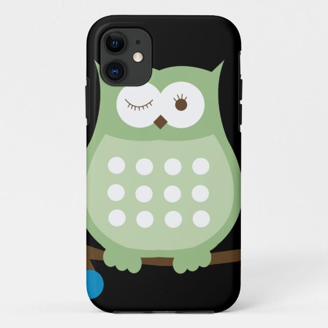 Coque Case-Mate iPhone Winking Owl iPhone 5 Coque (Vert) (Dos)