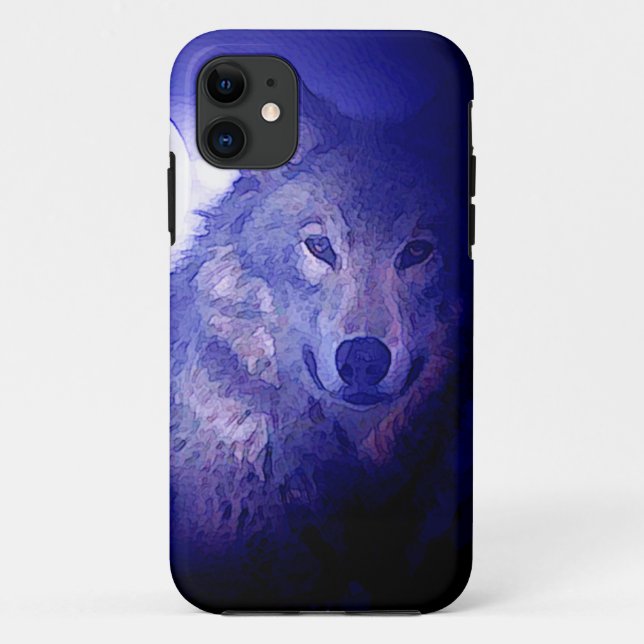 Coque Case-Mate iPhone Wolf & Blue Night iPhone 5 Coque (Dos)