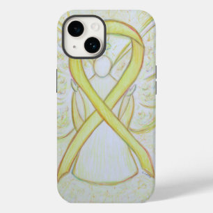 Coque Case-Mate iPhone Yellow Awareness Ribbon Angel coque iphone personn
