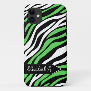 Coque Case-Mate iPhone Zebra Print Lime Green Mix iPhone 5 Coque