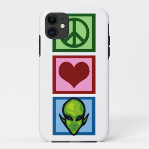 Coque Case-Mate Pour iPhone Aliens d'amour de paix