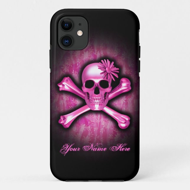 Coque Case-Mate Pour iPhone Blue Chrome Skull et Crossbones iPhone 5 Coque (Dos)