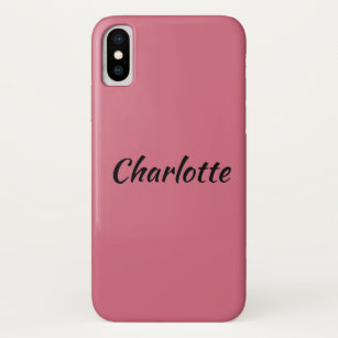 Coque Case-Mate Pour iPhone Charlotte du nom noir orphelin de caractère