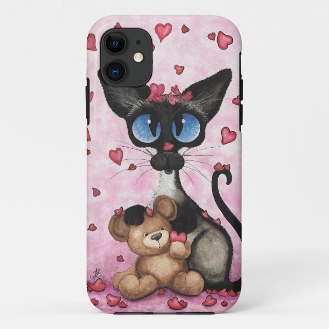Coque Case-Mate Pour iPhone Chat siamois par le coque iphone de BiHrLe (Dos)
