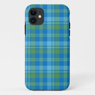 Coque Case-Mate Pour iPhone Chic Blue Morning Glory Plaid iPhone 5/5s Coque