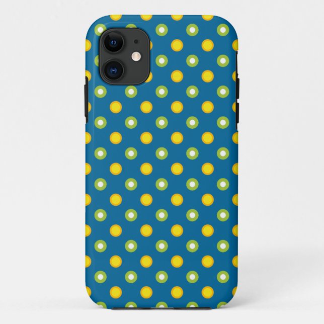 Coque Case-Mate Pour iPhone Chic Green, Jaune Polkas iPhone 5/5s Xtreme Coque (Dos)