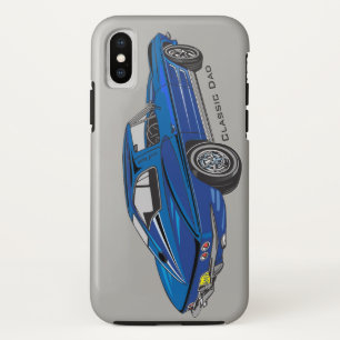 Coque Case-Mate Pour iPhone Classic Blue Corvette Design iPhone X Coque