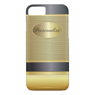 Coque Case-Mate Pour iPhone Conception élégante en métal de noir et d'or