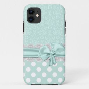 Coque Case-Mate Pour iPhone Coque Chic Mint Green Damask iPhone 5