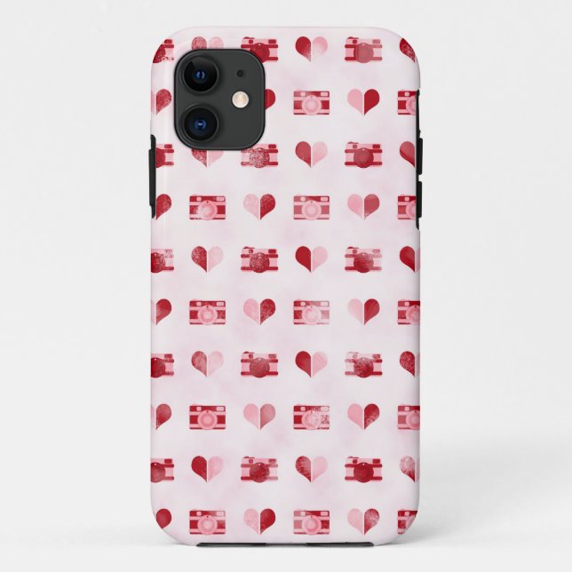 Coque Case-Mate Pour iPhone coque iPhone 5/5S "Hearts & Cameras" (Dos)